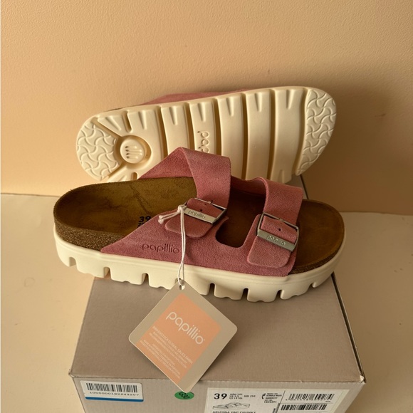 Birkenstock Papillio Arizona Chunky Platform PAP Pink Sandal. Size: 7, 8, 38, 39 - Picture 5 of 11